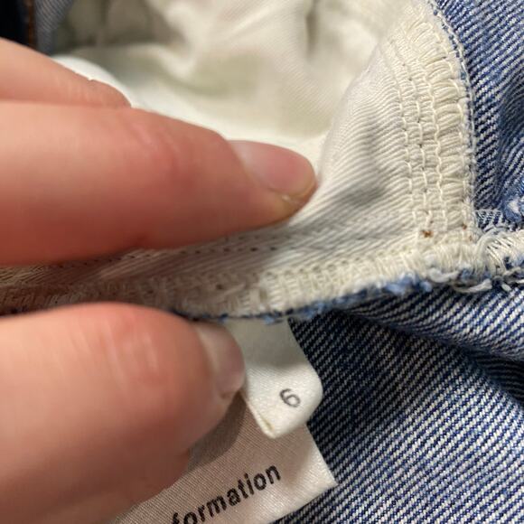 Reformation Benji Zip Raw Hem Bib Overalls in Celtic Women's 6 - Picture 10 of 12